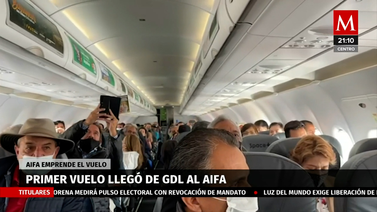 Aterriza primer vuelo en el Aeropuerto Internacional Felipe Ángeles