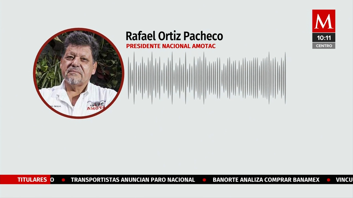 Presidente Nacional de AMOTAC en entrevista