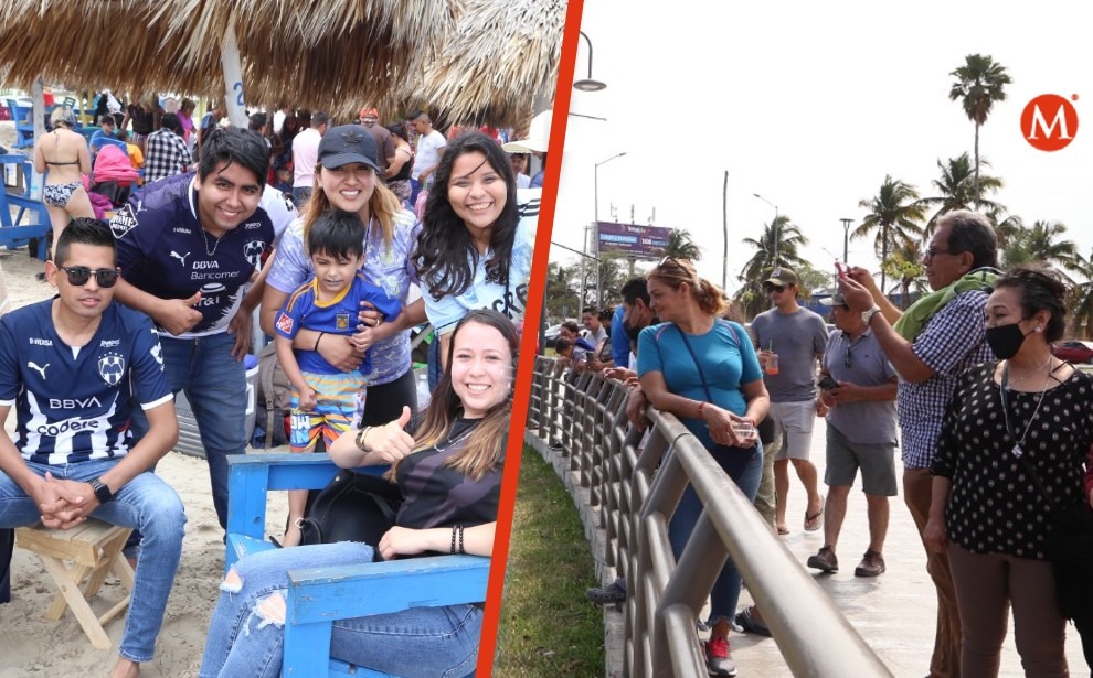 Turistas acudieron a Playa Miramar y Tampico en el reciente puente vacacional.