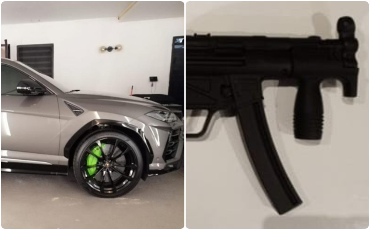 Se aseguraron armas y coches tras el cateo. (Especial)