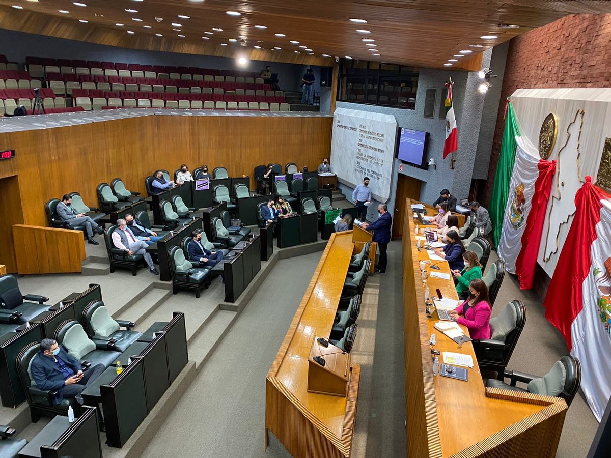 Sesión del Pleno del Congreso de Nuevo León. Foto: Especial.
