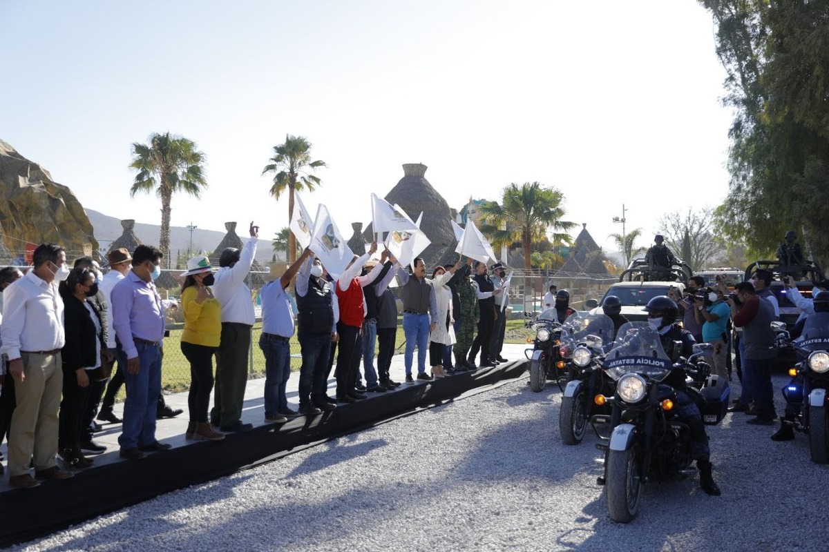 Banderazo de inicio para el Operativo de Seguridad por Semana Santa en Hidalgo (Cortesía)