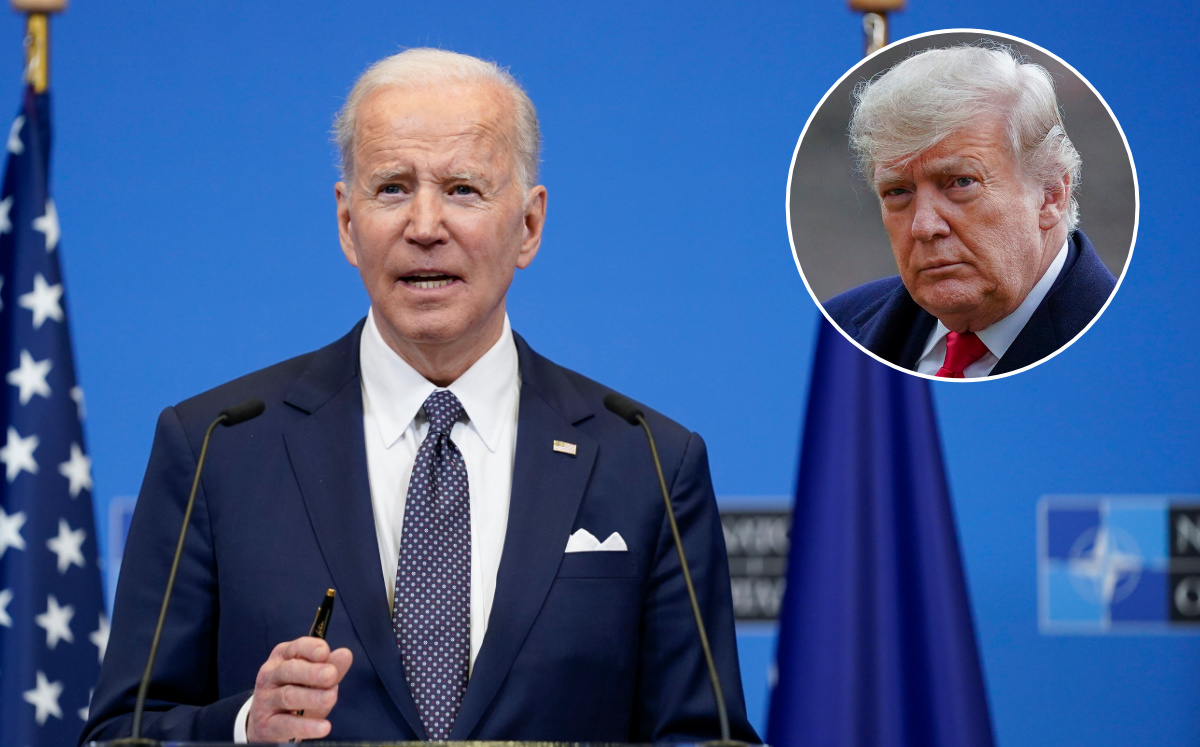 Joe Biden dice que se buscará enfrentar a Donald Trump en 2024. (AP)