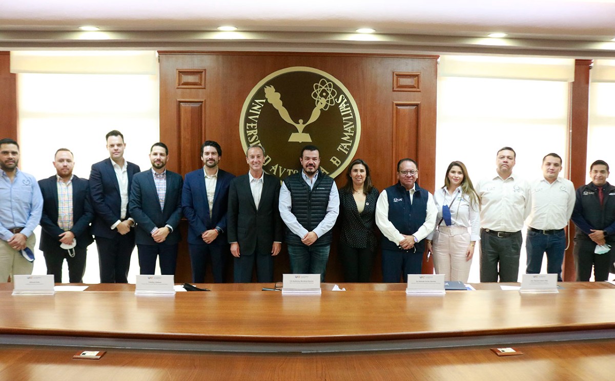 Representantes de BHP y la UAT se reunieron en el Campus Tampico.