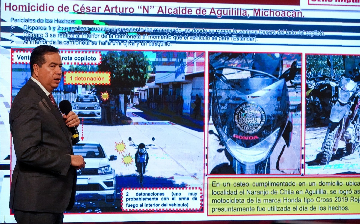 Ricardo Mejía, subsecretario de Seguridad federal, en la conferencia hoy. | Cuartoscuro