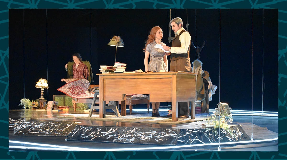 'Virginia, la muerte de la polilla', escrita y dirigida por Aline Menassé. (Foto: @teatroinbal)