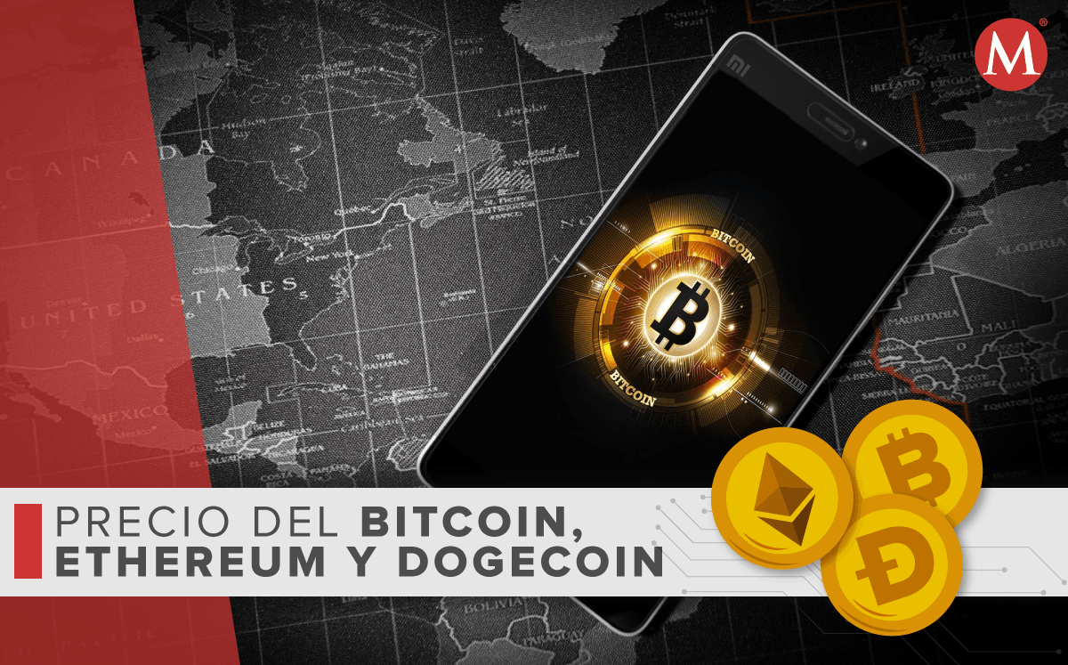 Bitcoin, Ethereum y Dogecoin | Foto: Archivo