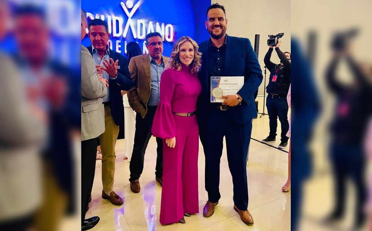 Christian González Luna recibió el reconocimiento de Ciudadano del año en Coahuila. (Especial)