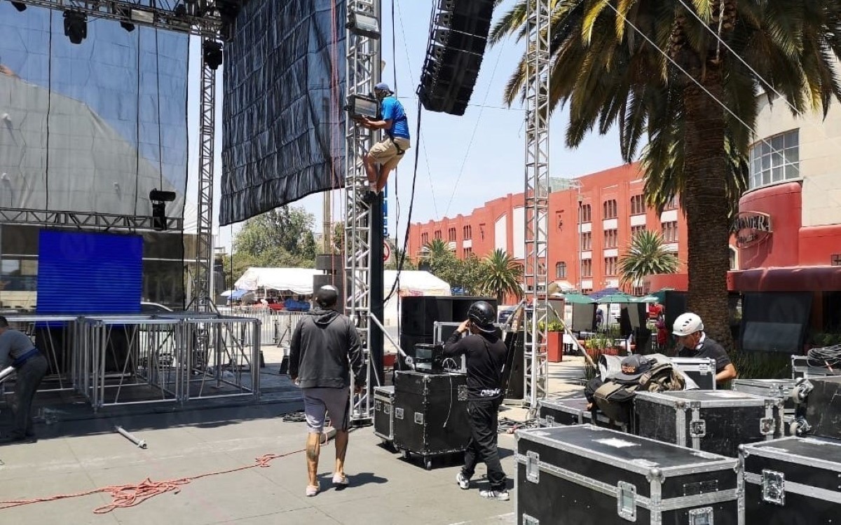 El concierto se realizará mañana en la Plaza de la República. | Jorge Becerril