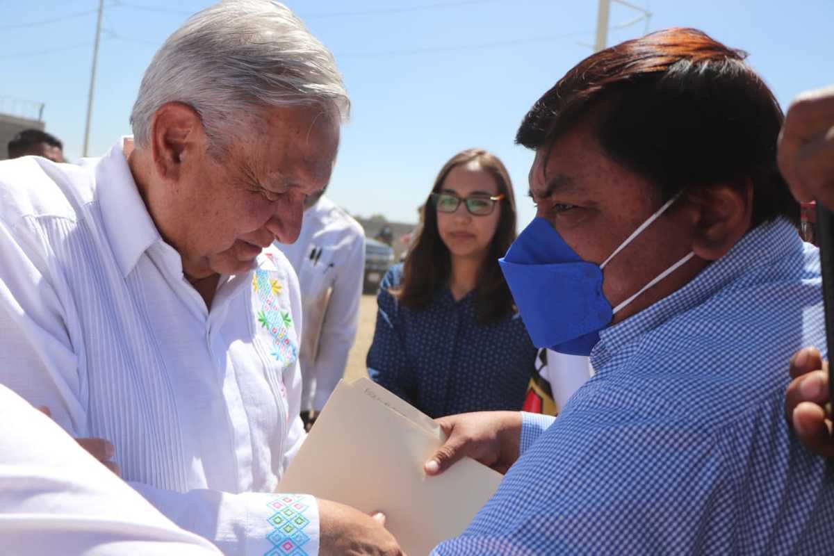 AMLO estuvo en Tlaxcoapan, Hidalgo este sábado.