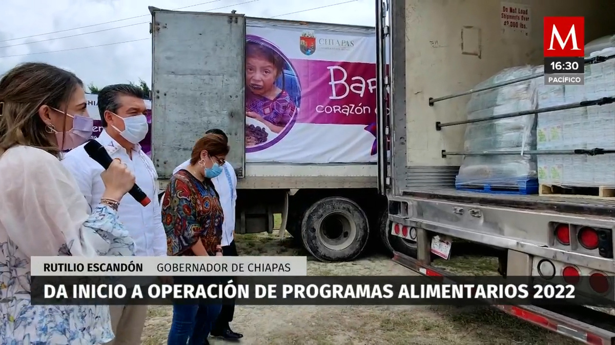 Gobernador de Chiapas Inicia el programa alimentario 2022