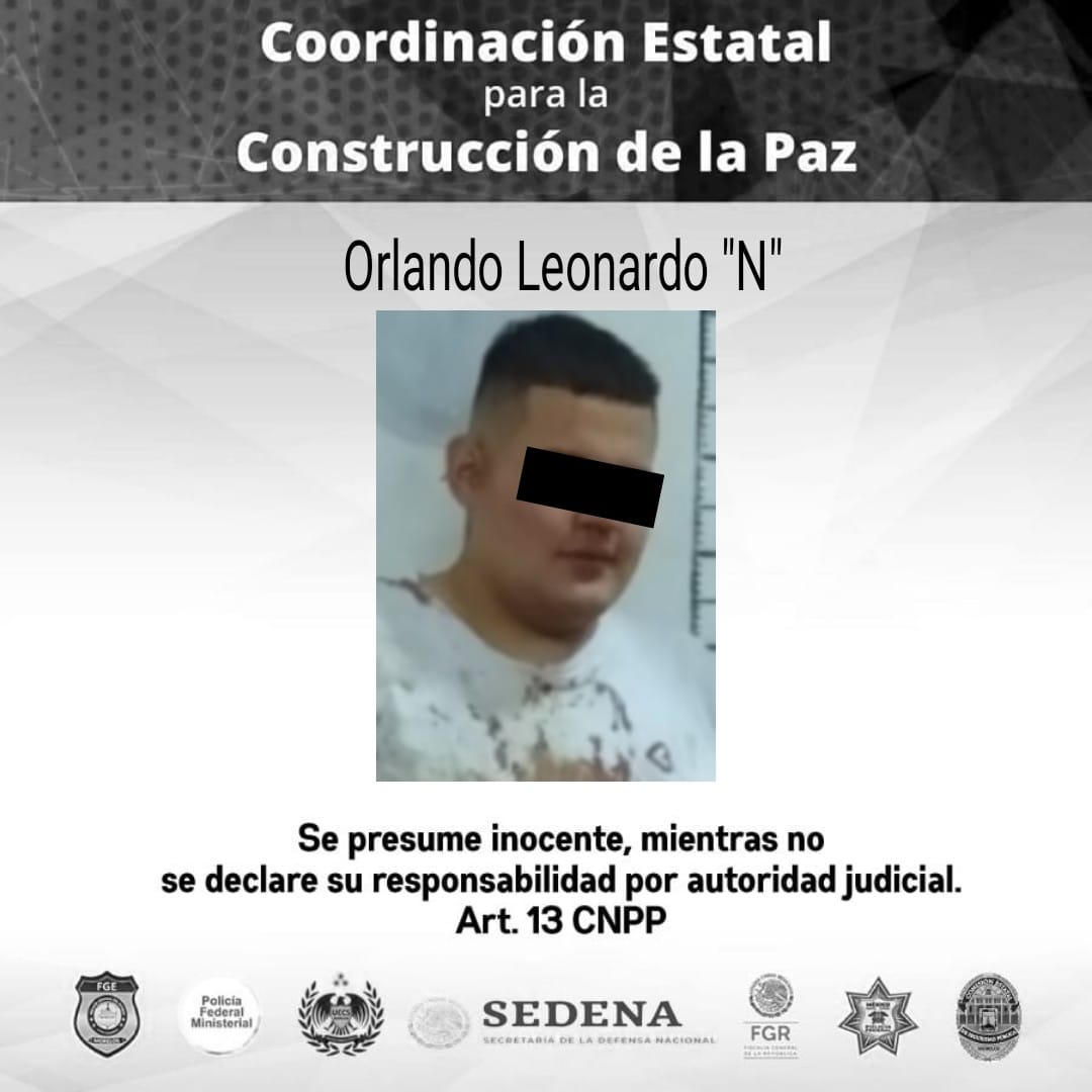 El joven fue detenido por autoridades municipales. (Tomada de @Fiscalia_Mor)