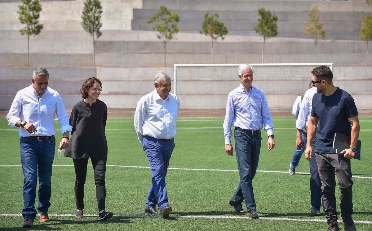 López Obrador verificó los avances del Parque Bicentenario de Ecatepec, en beneficio de 150 mil personas. | Especial