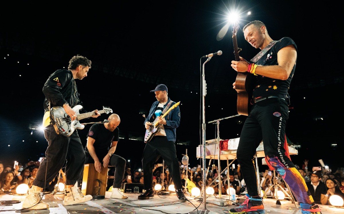 Así quedó el césped del Estadio BBVA tras el concierto de Coldplay (Twitter: @coldplay)