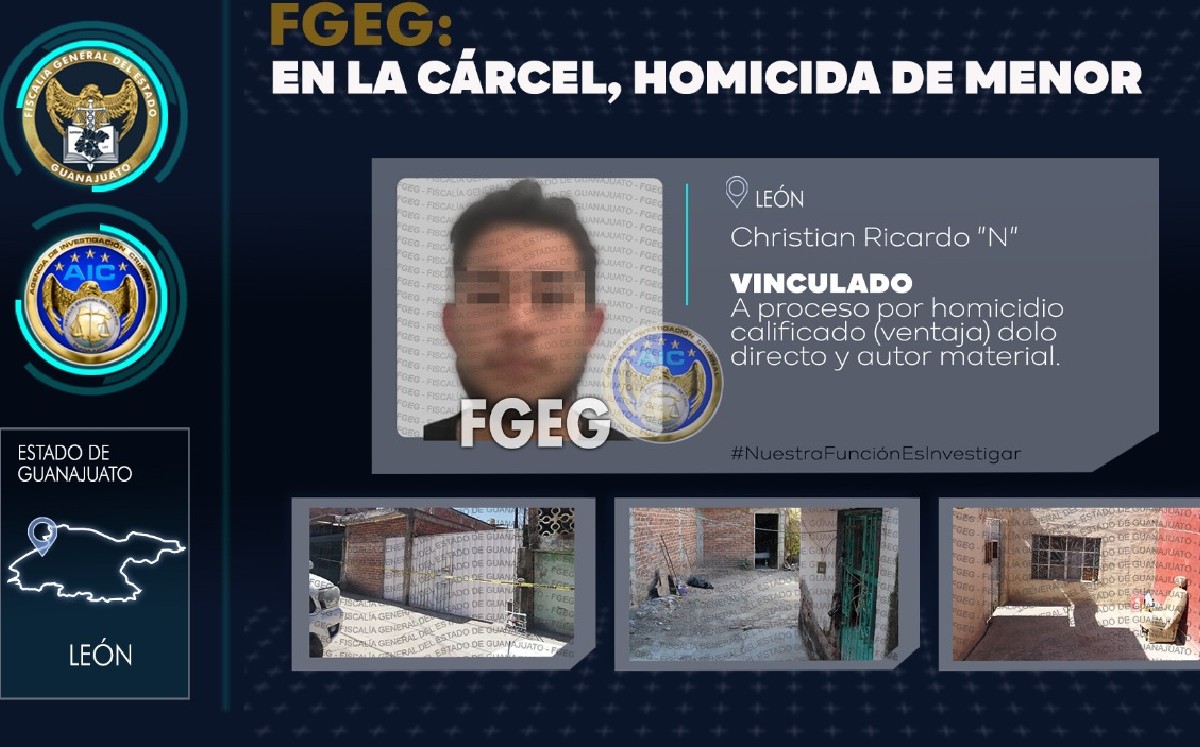 Detiene Fiscalía a Christian "N", presunto asesino de bebé en León / FGEG