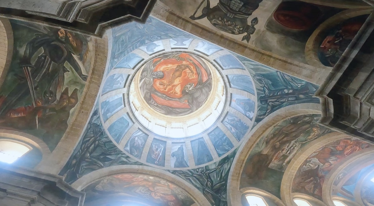 Murales de José Clemente Orozco en el Museo Cabañas. (Enrique Vázquez)