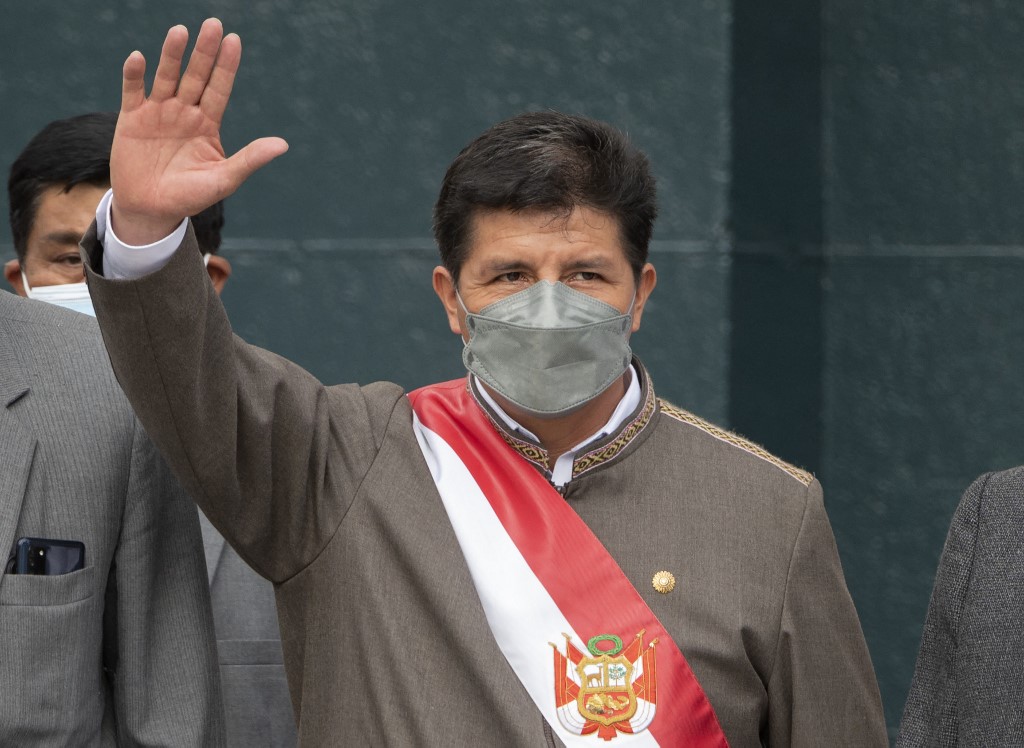 Pedro Castillo enfrentó un segundo pedido de destitución en su contra en el Congreso de Perú. (AFP)