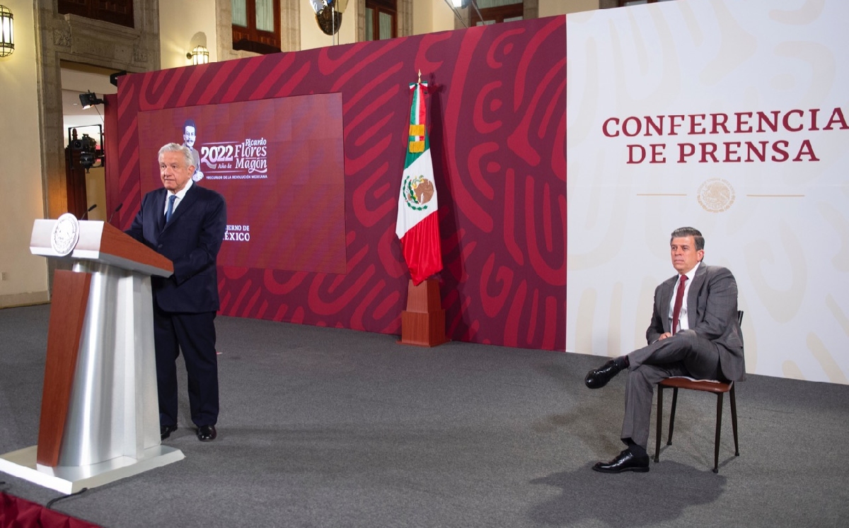 El Presidente estuvo acompañado por el titular de la Profeco durante su conferencia. | Cortesía