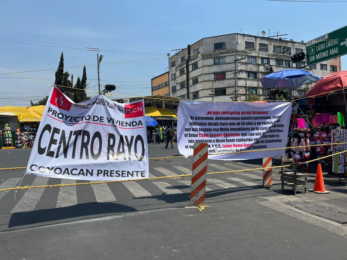 Protestan en el cruce de San Pablo y Anillo de Circunvalación, alcaldía Cuauhtémoc | Ramón Ramírez