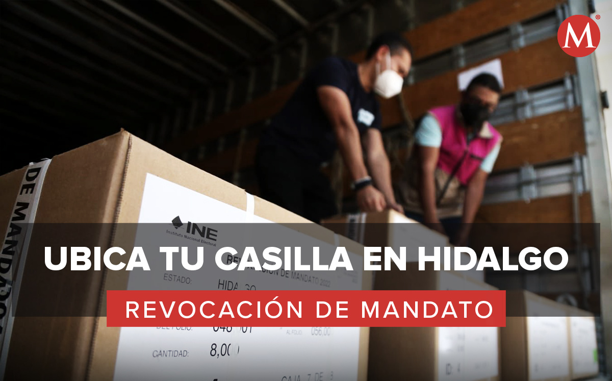 Ubica las casillas para revocación de mandato en Hidalgo. (Jorge Sánchez)