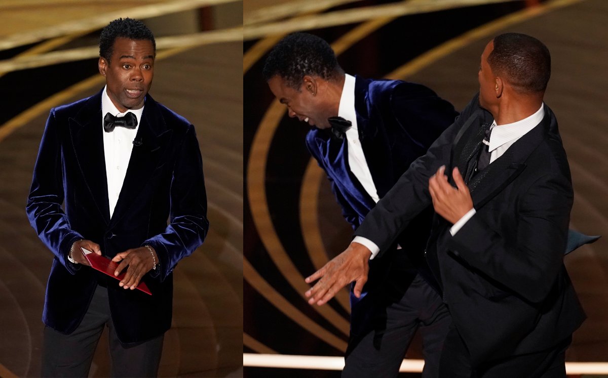Chris Rock fue golpeado por Will Smith en los Premios Oscar (AP).