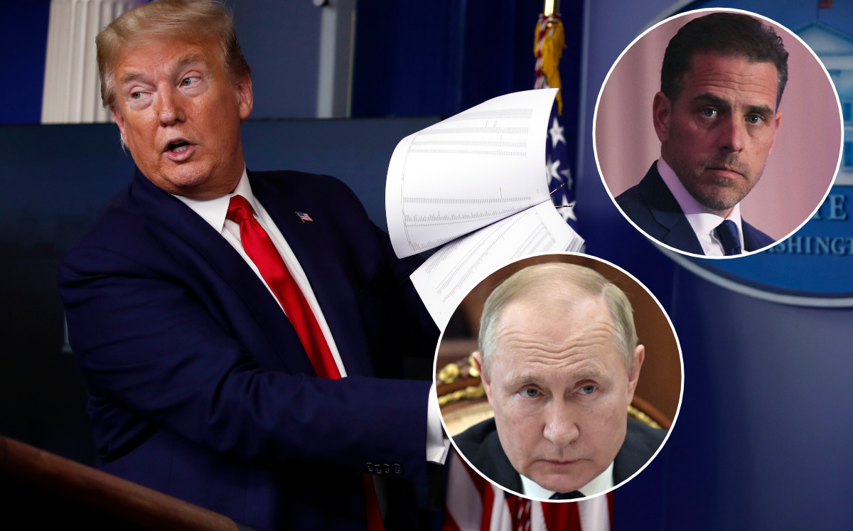 Donald Trump había pedido a Vladimir Putin dar información sobre Hunter Biden. (AFP / AP / Archivo)