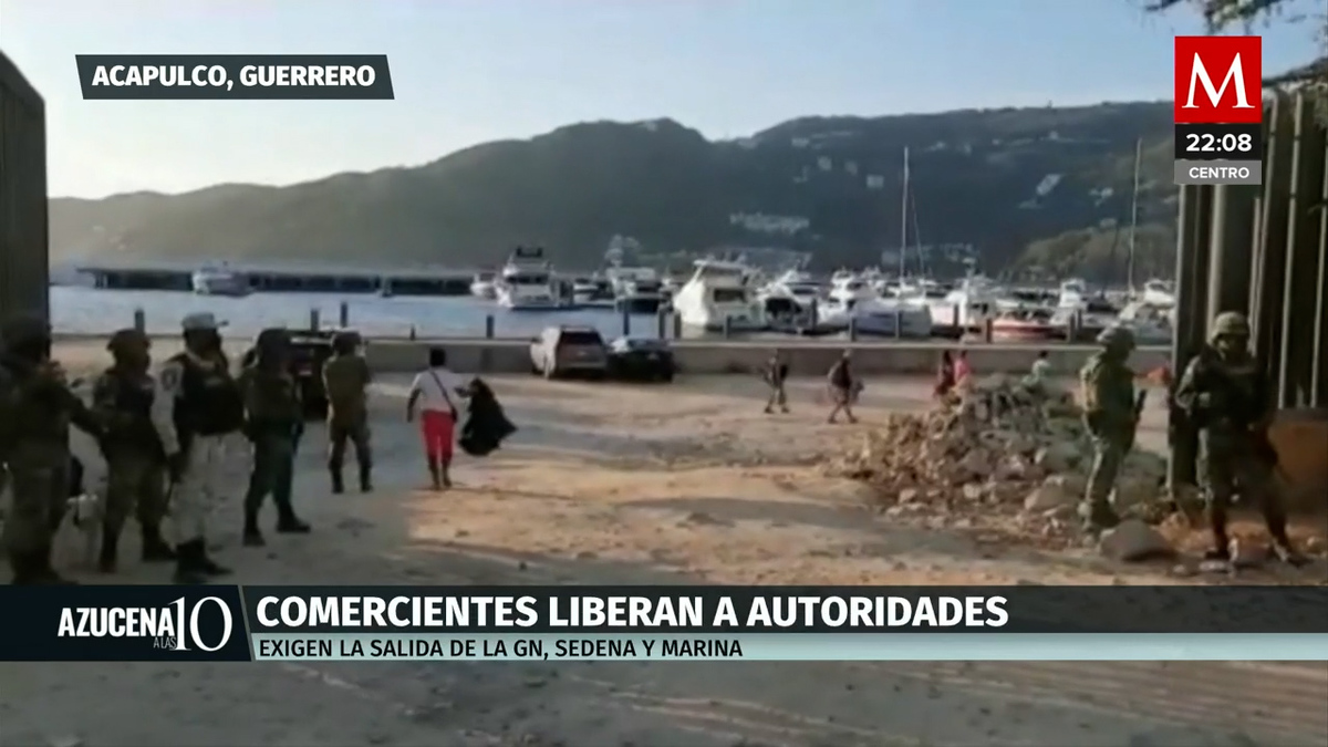Acapulco: Comerciantes retienen a elementos de las fuerzas federales