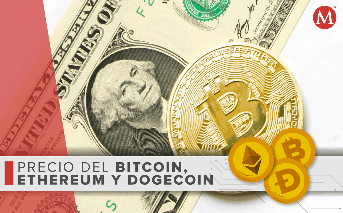 Bitcoin, Ethereum y Dogecoin | Foto: Archivo