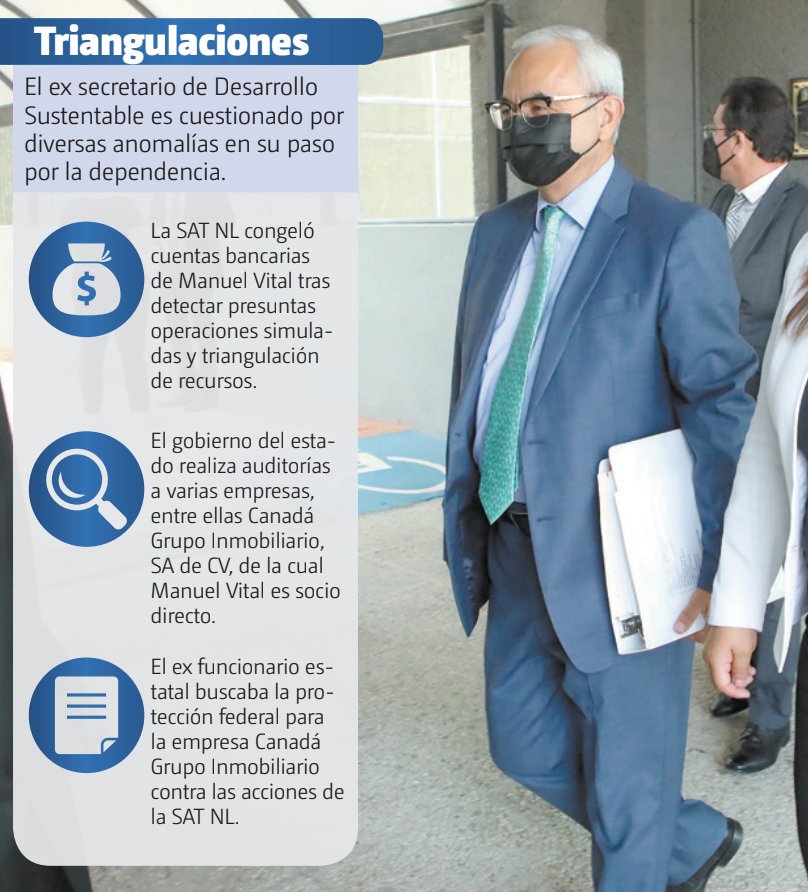 El ex funcionario de la pasada administración estatal es socio de la firma Canadá Grupo Inmobiliario. Especial