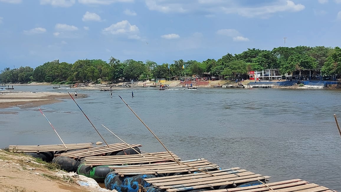 Autoridades monitorean nivel del río Suchiate ante riesgo de desbordamiento