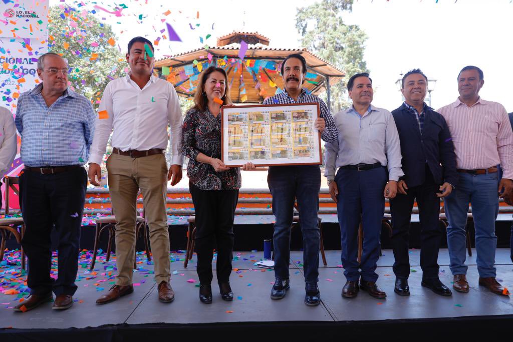 Presentan billete de lotería alusivo a los Pueblos Mágicos de Hidalgo (Cortesía)