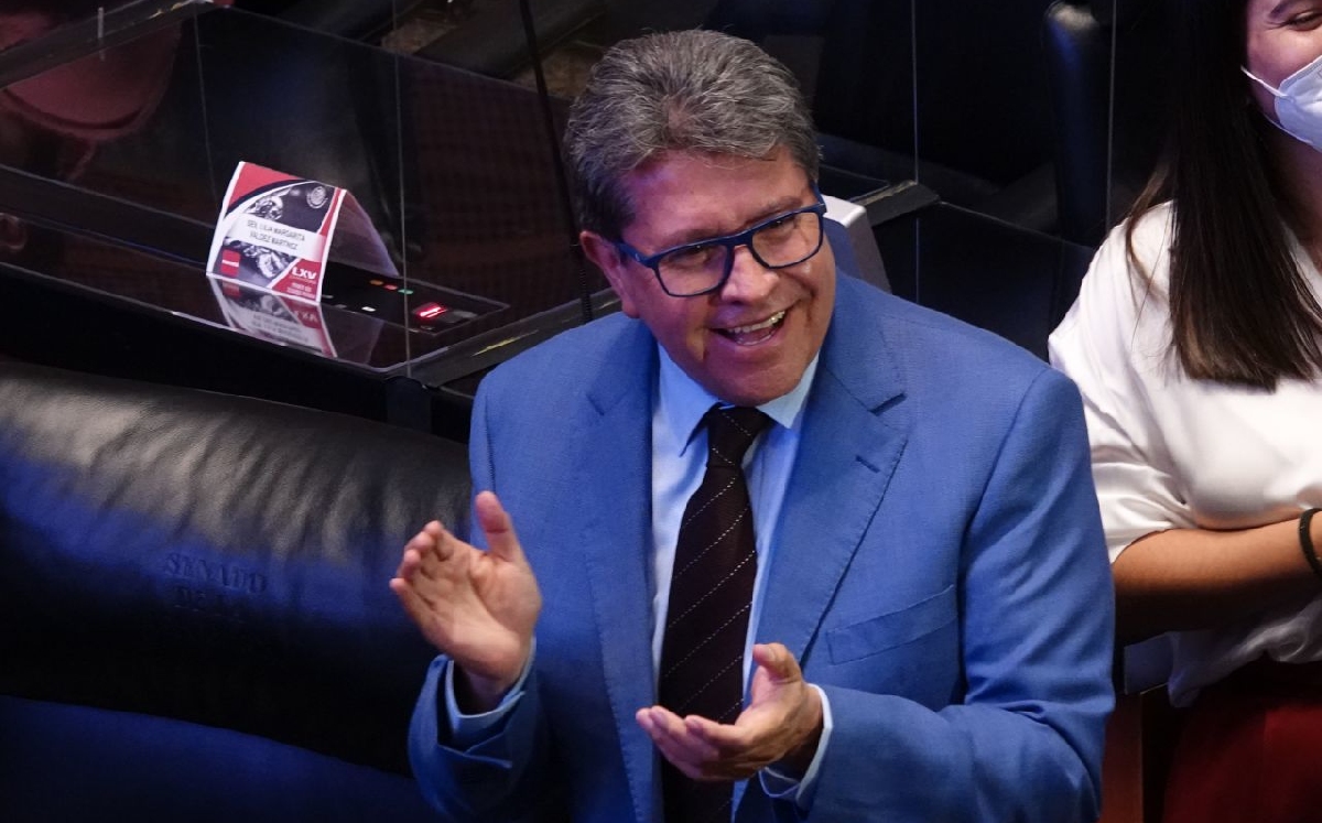 El senador Ricardo Monreal durante una sesión ordinaria en el Senado de la República. | Cuartoscuro
