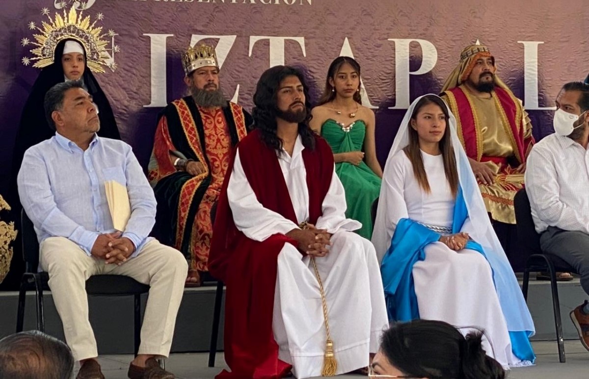 La alcaldía Iztapalapa presentó a los personajes de la Pasión de Cristo 2022. | Graciela Olvera