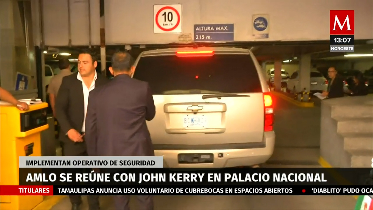 AMLO y John Kerry se reúnen en Palacio Nacional