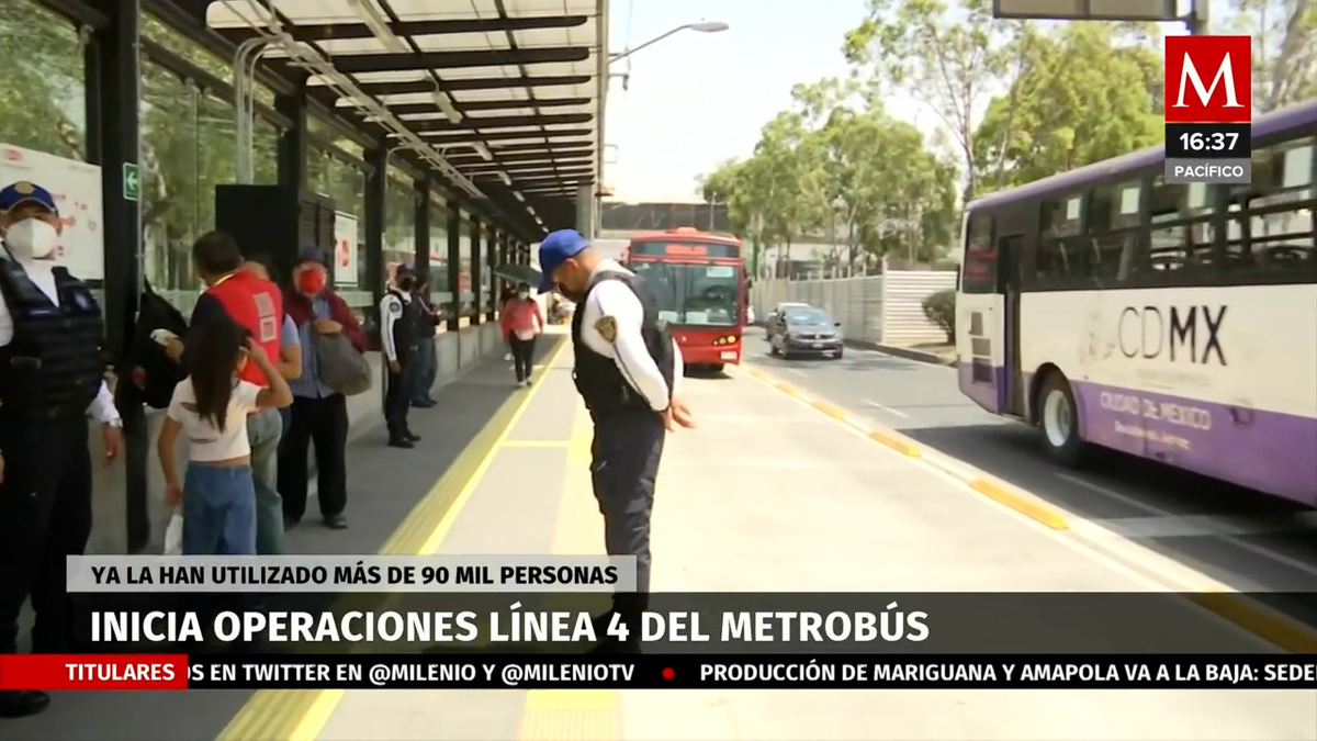 Comenzó operaciones la Línea 4 del Metrobús