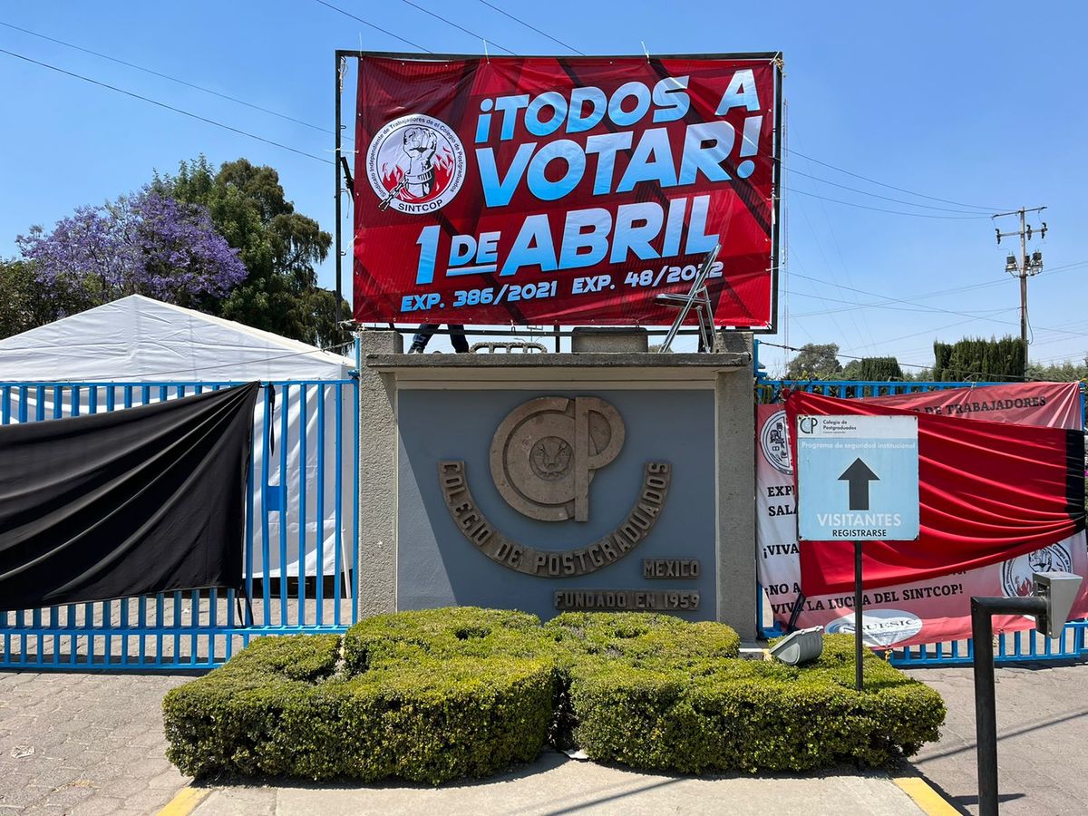 Huelga de trabajadores en Colpos. (Especial)