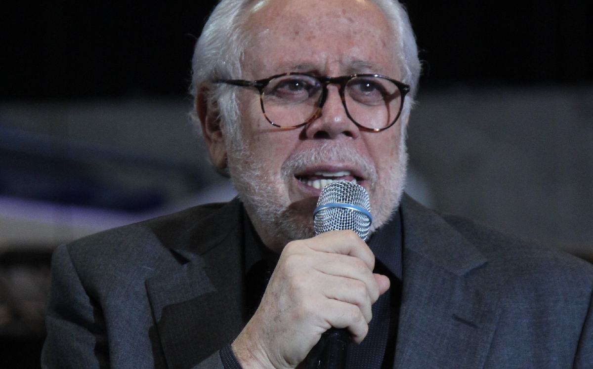 Luis de Llano, productor de televisión, durante una conferencia de prensa. | Cuartoscuro