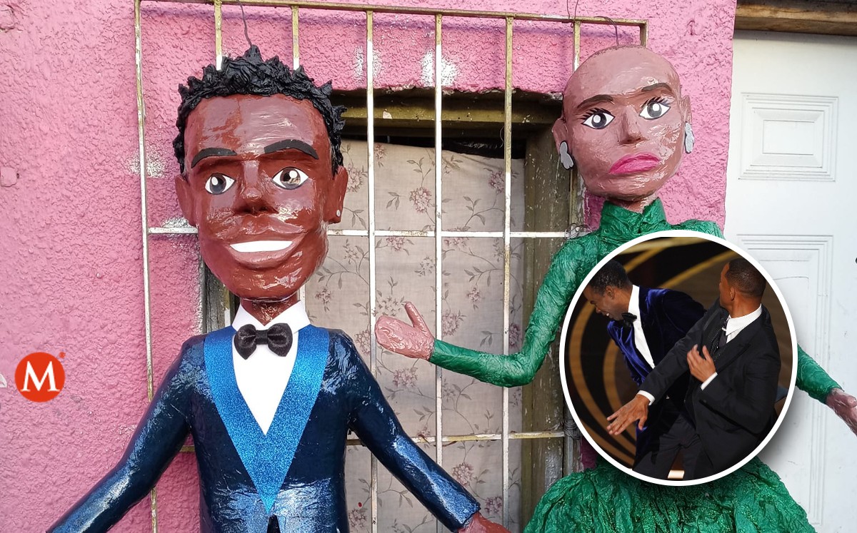 Piñatas de Chris Rock y Jada Pinkett en piñaterías Ramírez