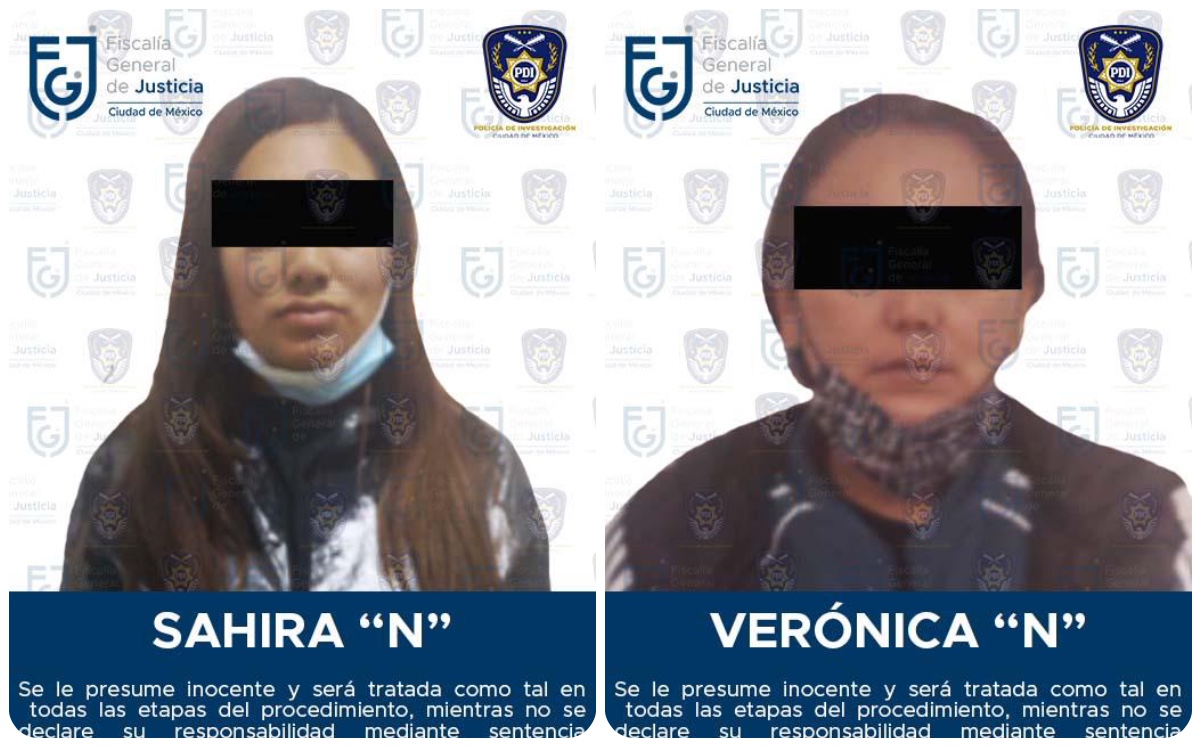 Mujeres detenidas relacionadas a 'El Konan'. (Especial)