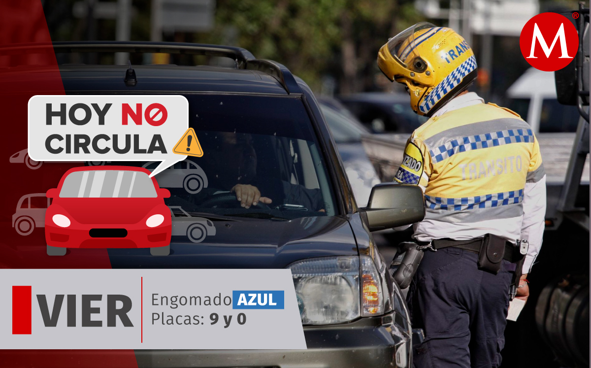 El programa Hoy No Circula en CdMx aplica para autos con holograma 1 y 2. | Foto: Cuartoscuro Diseño: Margarita Salmorán