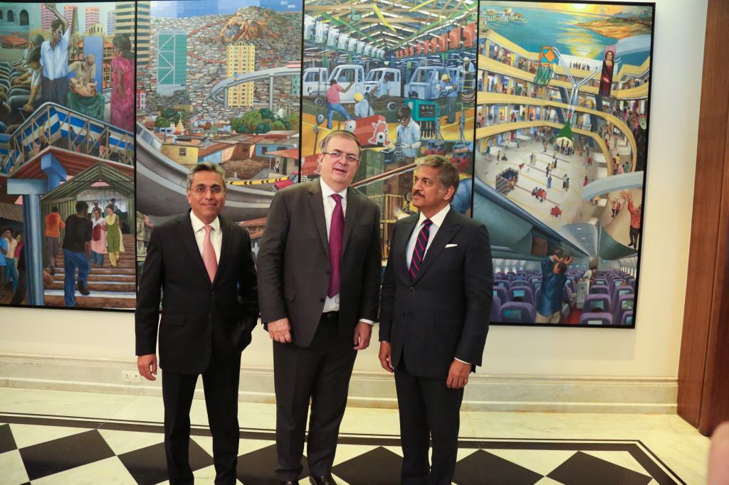 En reuniones, Ebrard anunció la próxima apertura de un consulado mexicano en Mumbai. (Twitter)