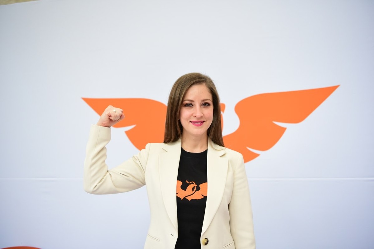 Anayeli Muñoz, candidata de MC a la gubernatura de Aguascalientes. (Movimiento Ciudadano)