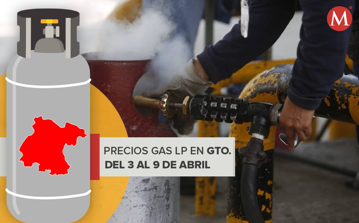 Precio del gas LP en Guanajuato.-