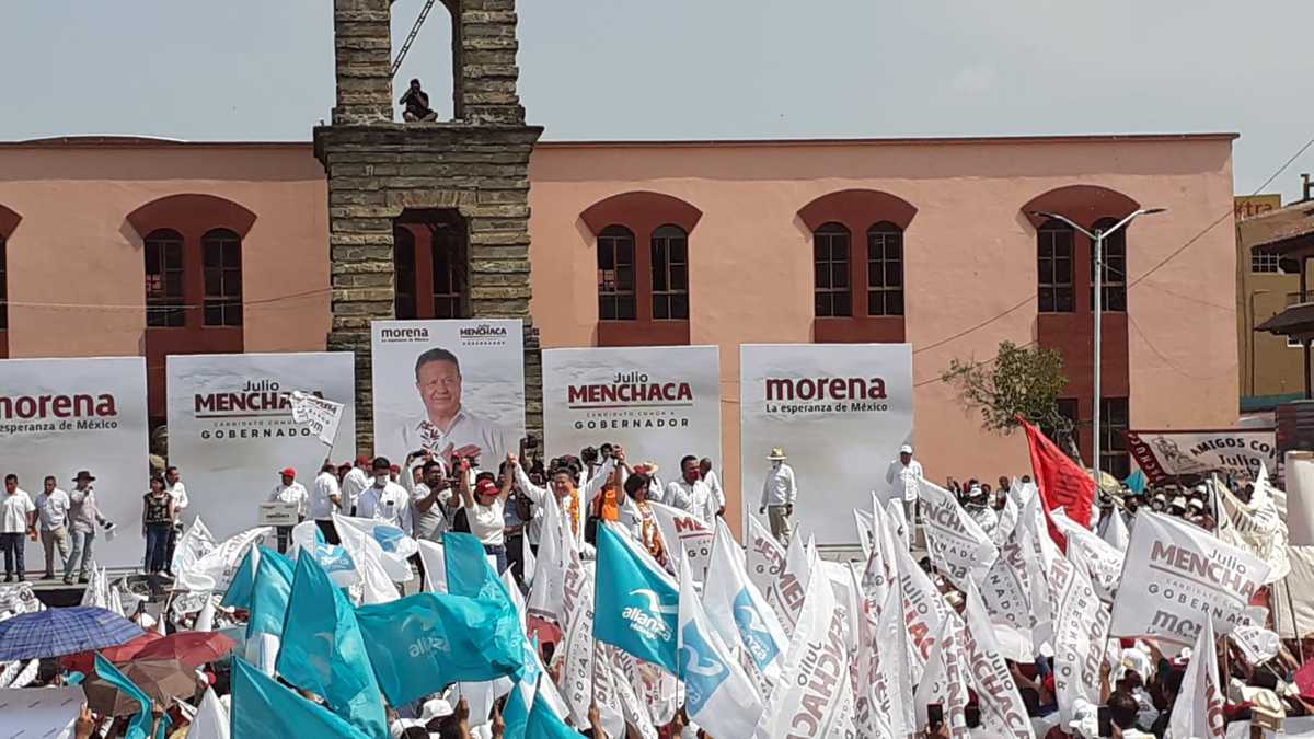 Arranque de Campaña de Julio Menchaca abanderado de la coalición  “Juntos Hacemos Historia” en Huejutla de Reyes (Teodoro Santos)