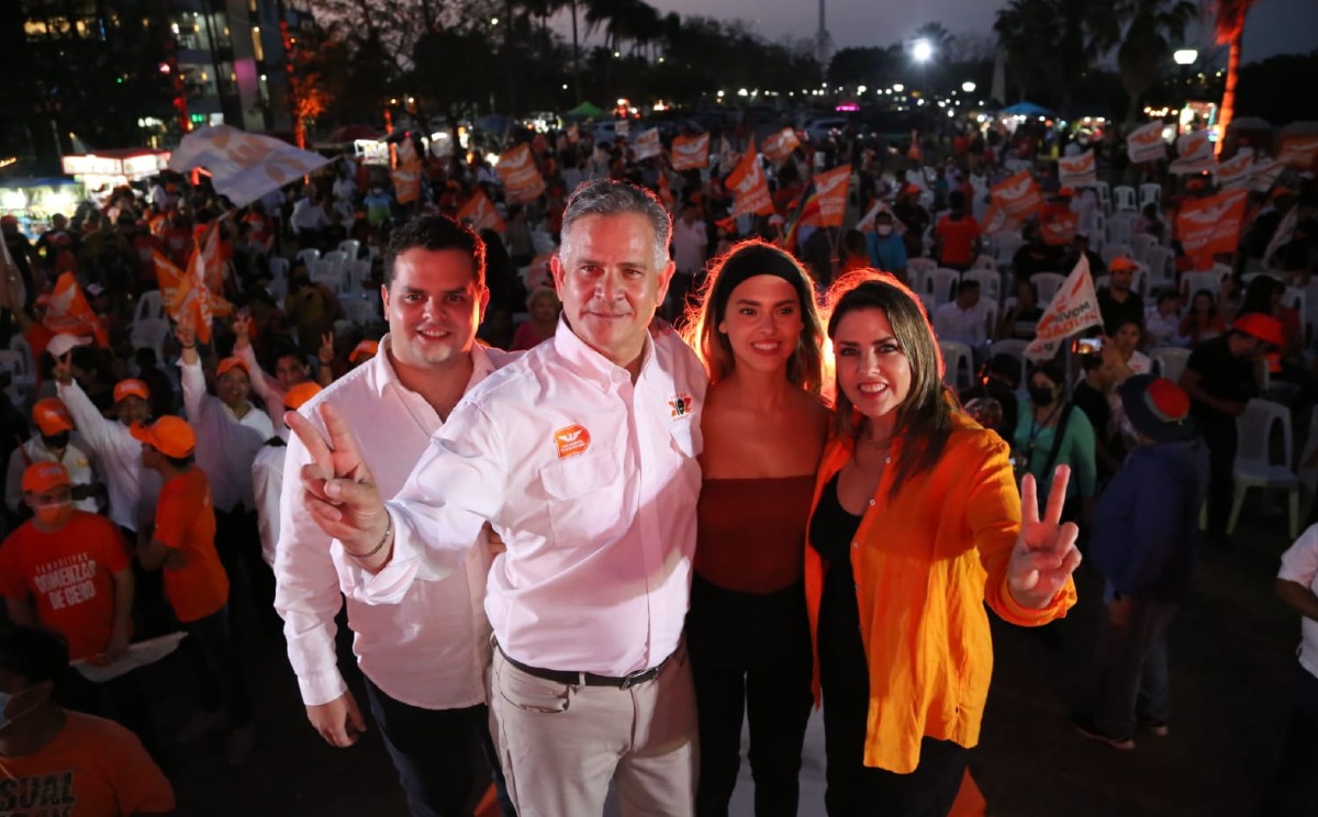 Arturo Díez Gutiérrez arrancó campaña en Tampico. | Foto: Yazmín Sánchez