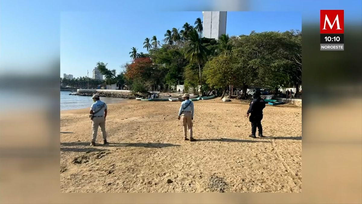 Encuentran hombre sin vida en playa Manzanillo, Guerrero