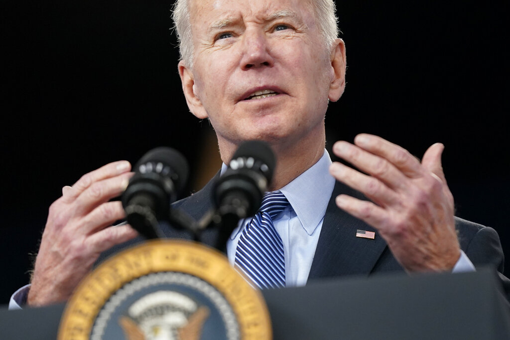 Joe Biden en un evento de la Casa Blanca. (AP)