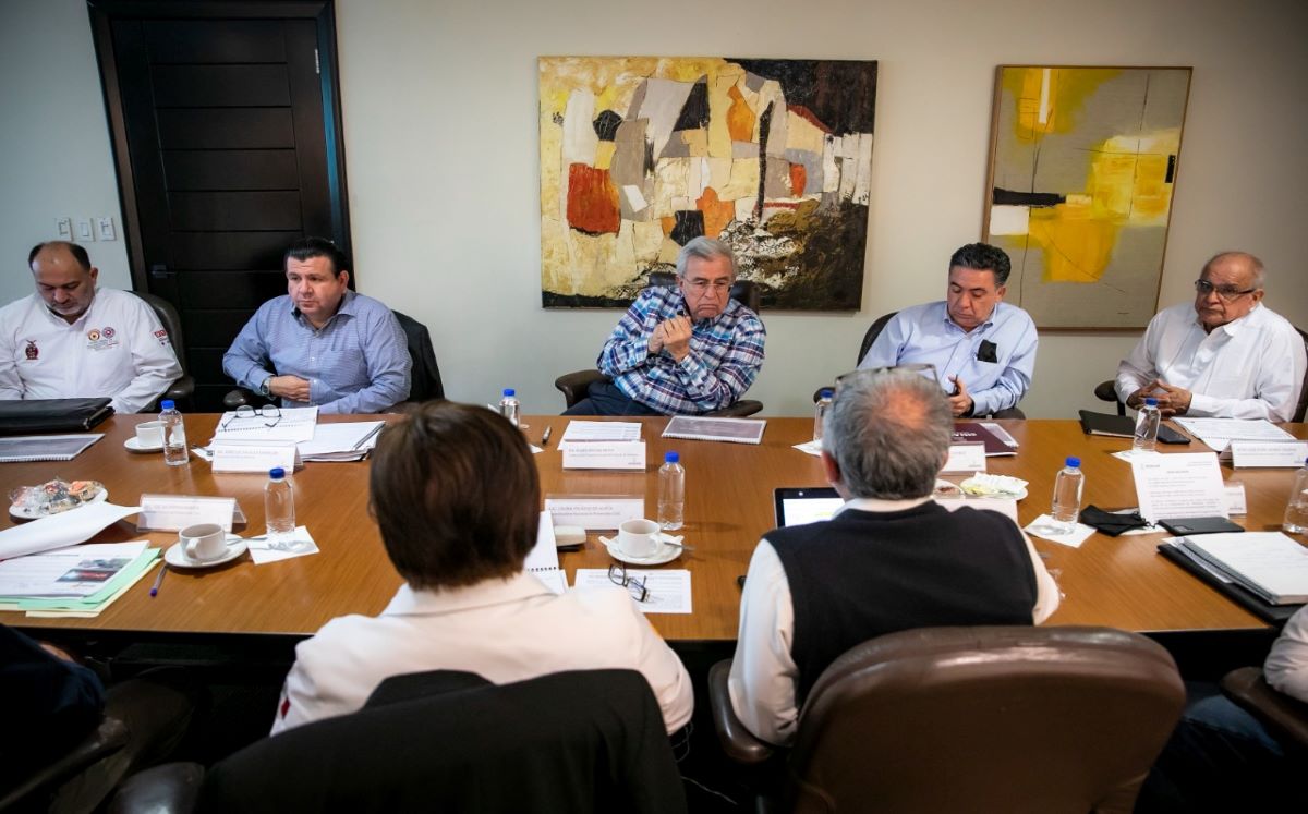 Rocha se reúne con la coordinadora nacional de Protección Civil. | Especial