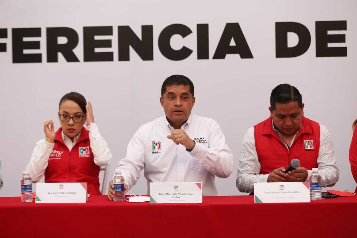 Julio Valera, presidente del Comité Directivo Estatal del PRI. (Jorge Sánchez)