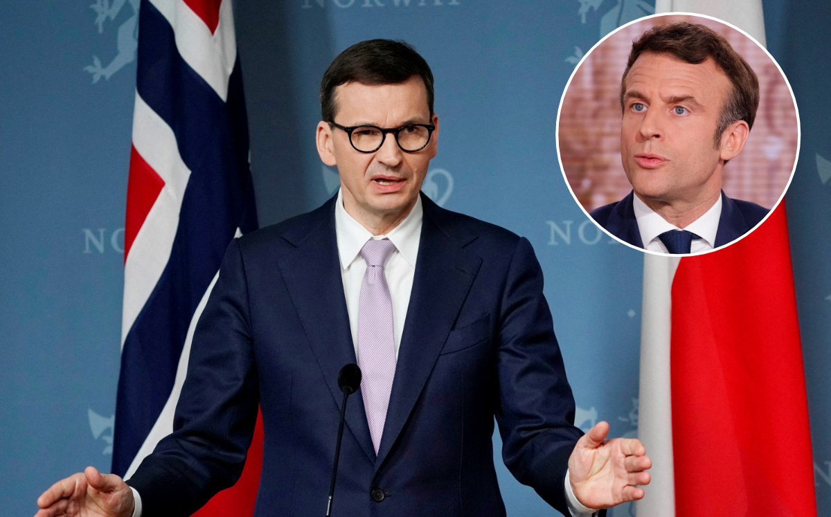 Mateusz Morawieck criticó las reuniones entre Putin y Macron antes y después de la guerra en Ucrania. (AFP)